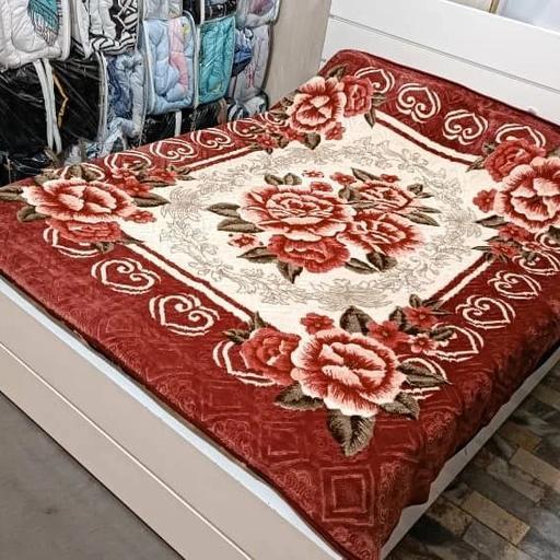 پتو دو نفره شادیلون تک رنگ و گلدار